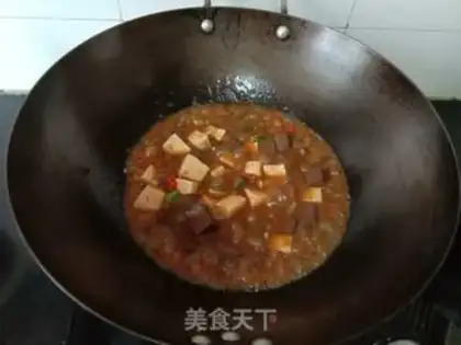 Make Spicy pig blood tofu step 15