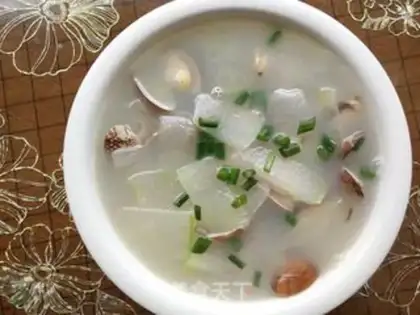 Make Flowers and melon soup step 6