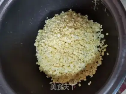 Make Green bean cake step 1