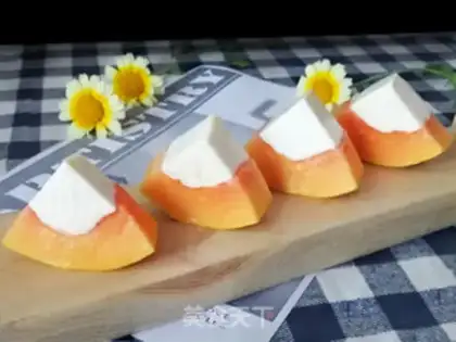 Make A white, powdered papaya step 5