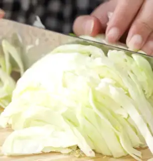 Make A cabbage egg sandwich step 0