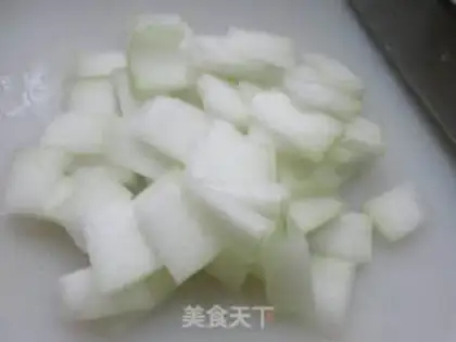 Make Shrimp-flavored melons step 2