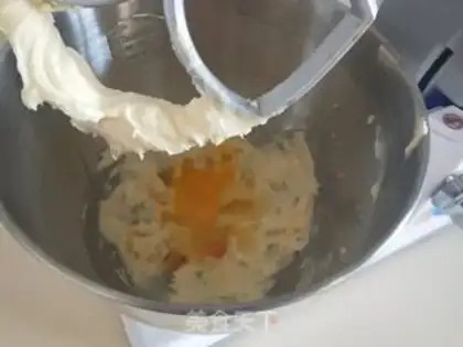 Make Marble football pound cake step 4