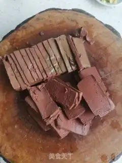 Make Pork blood step 1