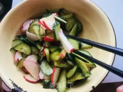 Make ♪ The cucumber radish ♪ step 4