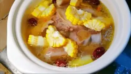 Make Corn bone chicken soup step 2