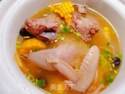 Make Corn bone chicken soup step 4