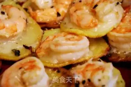 Make Potato cheese shrimp step 4
