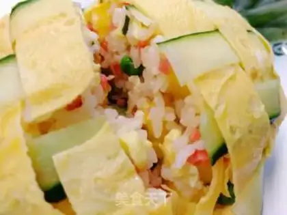 Make Pineapple egg fried rice step 6