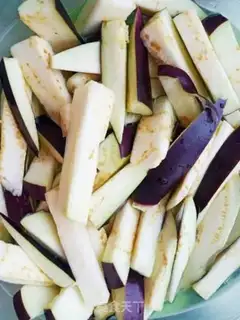 Make Meat and eggplant step 1