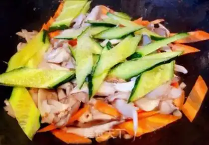 Make cucumber carrots for mushrooms step 8