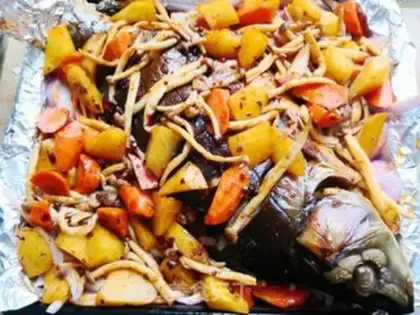 Make Fresh, spicy roasted fish step 8