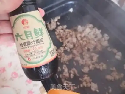 Make Burn pork and fried rice step 3