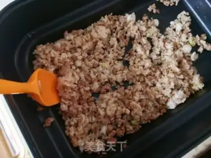 Make Burn pork and fried rice step 5