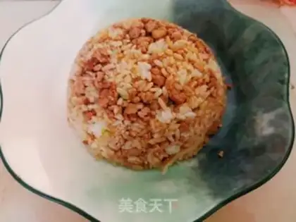 Make Burn pork and fried rice step 7