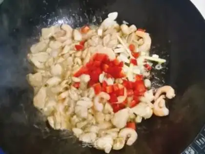 Make Shrimp chicken step 4