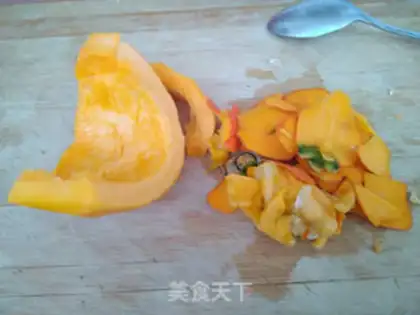Make Green bean pumpkin porridge step 5