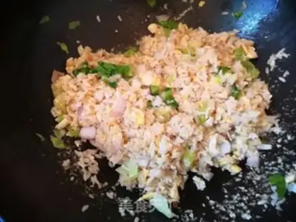 Make Egg fried rice step 6
