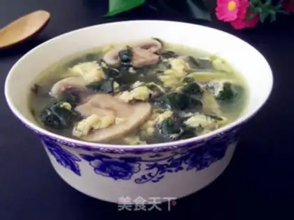 Make Snack of spinach egg soup step 7
