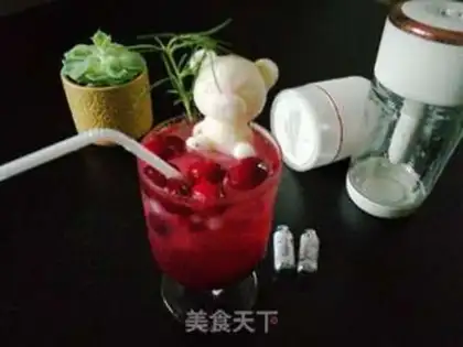 Make The cranberry juice bubbles step 5