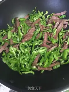 Make Dry beef and pepper step 2