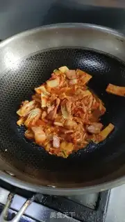 Make Pickle bacon cheese fried rice step 6