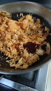 Make Pickle bacon cheese fried rice step 8