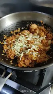 Make Pickle bacon cheese fried rice step 9