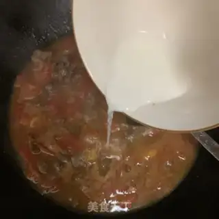 Make Tomato beef noodles step 8