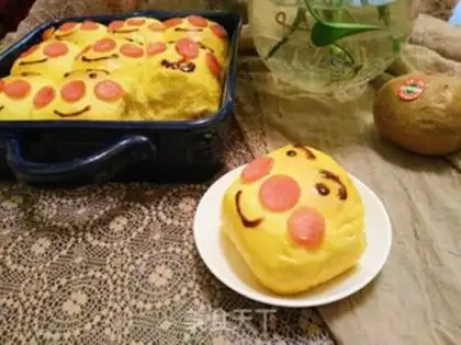 Make The bread superman squeezed step 10