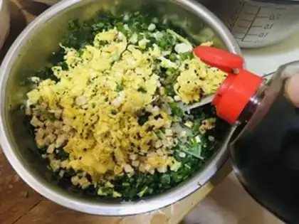 Make Soccer eggs and tofu buns step 2