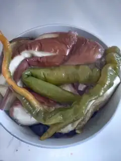 Make Hot peppers and cheese step 4