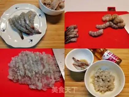 Make Autumn shrimp step 1