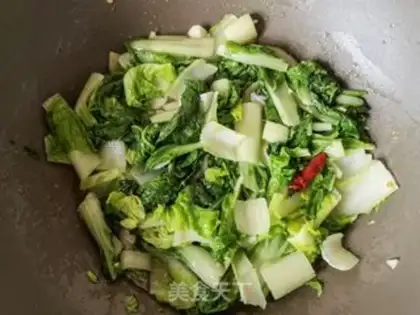 Make Olive oil and cabbage step 5