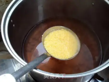 Make Peanut silver ear rice porridge step 6