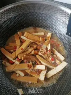 Make Celery fried beans step 4
