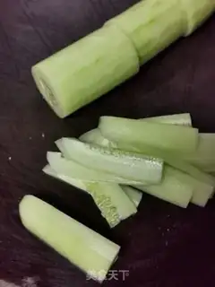 Make Pumpkin cucumber soup step 1