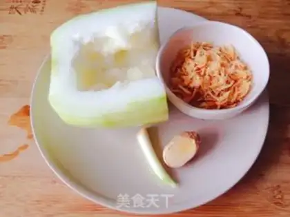 Make Shrimp-skin-burning melon step 0