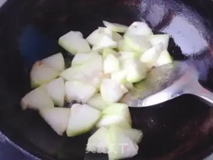 Make Shrimp-skin-burning melon step 2
