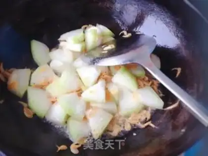 Make Shrimp-skin-burning melon step 3