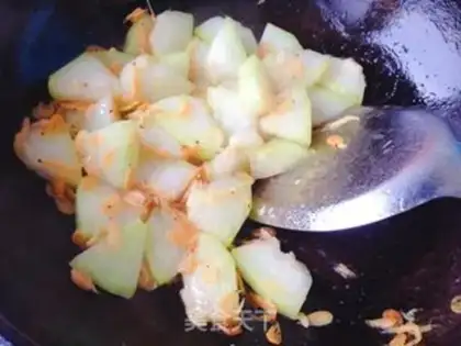 Make Shrimp-skin-burning melon step 4