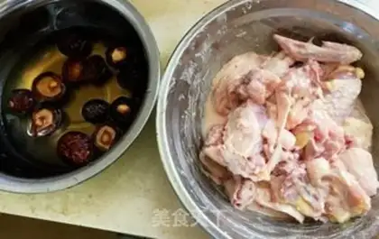 Make Beer chicken and mushrooms step 1