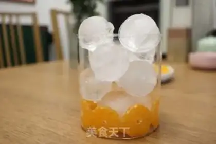 Make Strawberry mango orange ice step 12