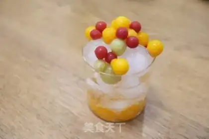 Make Strawberry mango orange ice step 14