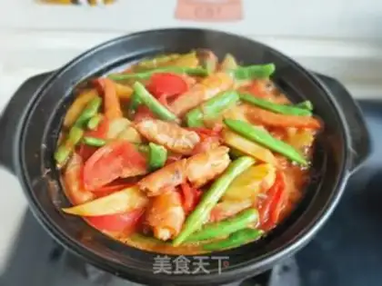 Make Coughpot tomato potato shrimp step 13