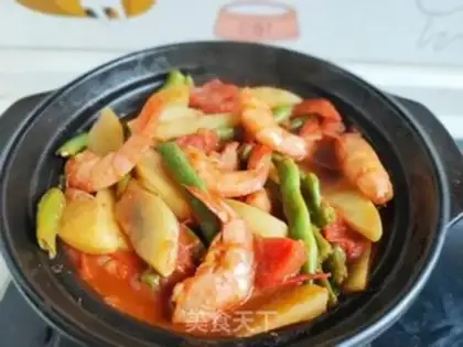 Make Coughpot tomato potato shrimp step 15