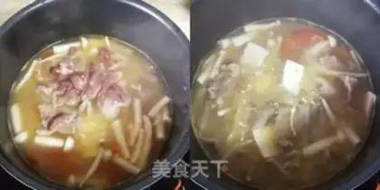 Make Seafood mushroom tofu soup step 5