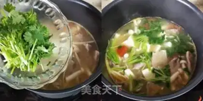 Make Seafood mushroom tofu soup step 6