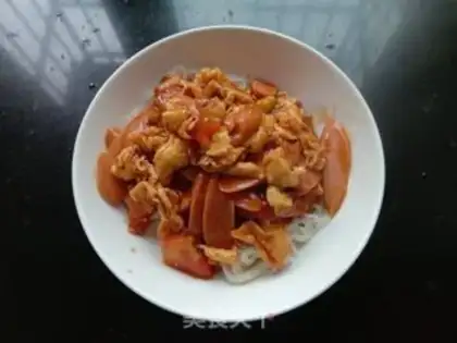 Make Tomato egg noodles step 13