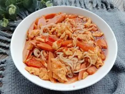 Make Tomato egg noodles step 14